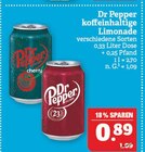 Dr Pepper cherry oder Dr Pepper Angebote von Dr Pepper bei Marktkauf Erlangen für 0,89 €