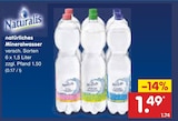 natürliches Mineralwasser im Angebot bei Netto Marken-Discount in Kiel natürliches Mineralwasser Angebote von Naturalis bei Netto Marken-Discount Kiel für 1,49 €