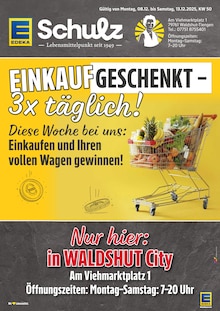 EDEKA Prospekt der Woche "Aktuelle Angebote" Seite 1, 08.12.2025 bis 13.12.2025 für Waldshut-Tiengen Aktueller EDEKA Prospekt "Aktuelle Angebote" Seite 1 von 2 Seiten für Waldshut-Tiengen