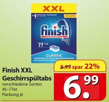 Finish XXL Geschirrspültabs Angebot in Gammelby b Eckernförde im aktuellen Prospekt bei famila Nordost in Gammelby b Eckernförde