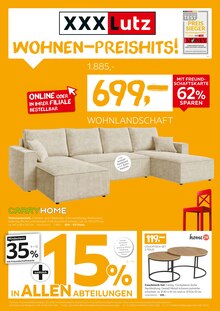 Wohnzimmertisch im XXXLutz Möbelhäuser Prospekt "WOHNEN-PREISHITS!" mit 12 Seiten (Düsseldorf)