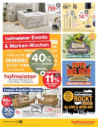 hofmeister Prospekt: "hofmeister Events & Marken-Wochen", 8 Seiten, 21.08.2024 - 10.09.2024