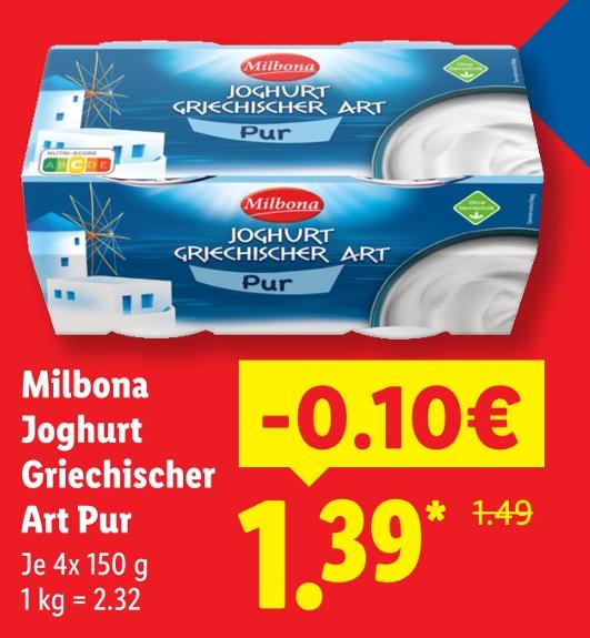 Joghurt Griechischer Art Pur