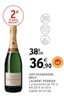 AOP Champagne brut - LAURENT PERRIER - Intermarché Super à Nantes AOP Champagne brut - LAURENT PERRIER en promo chez Intermarché Super Nantes à 36,90 €