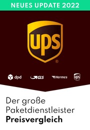 UPS Prospekt: Großer Paketdienstleister Vergleich, 5 Seiten, 11.07.2022 - 15.09.2022
