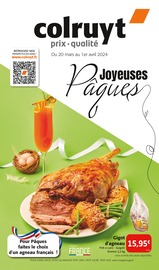 Prospectus Colruyt à Saint-Martin-Belle-Roche, "Joyeuses Pâques", 41 pages de promos valables du 20/03/2024 au 01/04/2024