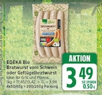 Bratwurst vom Schwein im Angebot bei WEZ in Herford Bratwurst vom Schwein Angebote von EDEKA Bio bei WEZ Herford für 3,49 €