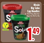 Big Soba Cup Noodles Angebote von Nissin bei EDEKA Friedrichshafen für 1,49 €