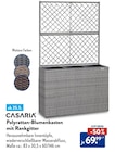 Polyrattan-Blumenkasten mit Rankgitter von CASARIA im aktuellen ALDI Nord Prospekt für 69,99 €