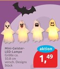 Mini-Geister-LED-Lampe im budni Prospekt Mini-Geister-LED-Lampe von im aktuellen budni Prospekt für 1,49 €