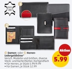 Damen- oder Herren-Ledergeldbörse von ECHTES LEDER im aktuellen Penny Prospekt für 5,99 €