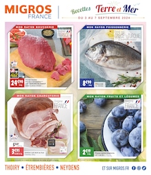 Prospectus Migros France, "Recettes Terre et Mer",  pages, 03/09/2024 - 07/09/2024