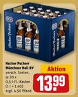 Münchner Hell BV im Angebot bei REWE in Schenefeld Münchner Hell BV Angebote von Hacker Pschorr bei REWE Schenefeld für 13,99 €