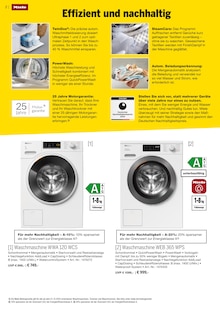 Waschmaschine im MEDIMAX Prospekt "Miele Hausgeräte - effizient und langlebig -" mit 18 Seiten (Maintal)