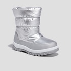 La Halle Honfleur - Promo Bottes de neige métallisées gris argent fille Promo Bottes de neige métallisées gris argent fille à 10,99 € dans le catalogue La Halle à Honfleur