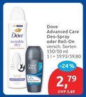 Advanced Care Deo-Spray Angebote von Dove bei budni Hamburg für 2,79 €
