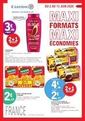 Catalogue E.Leclerc à Pradines cette semaine, valable du 02/06/2026 au 13/06/2026 Prospectus E.Leclerc à Pradines, "MAXI FORMATS MAXI ÉCONOMIES", 56 pages de promos valables du 02/06/2026 au 13/06/2026