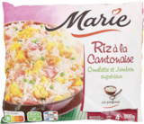 Plat cuisiné surgelé “Marie” riz à la cantonaise - MARIE - Monoprix Grenoble Caserne Bonne à Saint-Martin-d'Hères Plat cuisiné surgelé “Marie” riz à la cantonaise - MARIE en promo chez Monoprix Grenoble Caserne Bonne Saint-Martin-d'Hères à 5,02 €