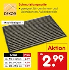 Schmutzfangmatte 40 x 60 cm von DEKOR im aktuellen Netto Marken-Discount Prospekt für 2,99 €