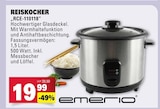 Reiskocher RCE-110118 im Angebot bei E center in Mainz Reiskocher RCE-110118 Angebote von Emerio bei E center Mainz für 19,99 €