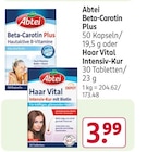 Beta-Carotin Plus oder Haar Vital Intensiv-Kur bei Rossmann im Spenge Prospekt für 3,99 €