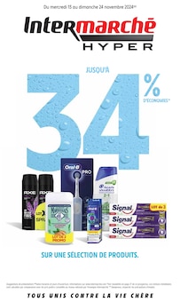 Prospectus Intermarché de la semaine "JUSQU'À 34% D'ÉCONOMIES SUR UNE SÉLECTION DE PRODUITS" avec 1 pages, valide du 13/11/2024 au 24/11/2024 pour Castelnaudary et alentours