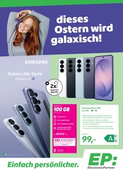 EP: Elektromärkte Prospekt der aktuellen Woche mit 4 Seiten, gültig von 03.03.2026 bis 31.03.2026, in Kronach und Umgebung Aktueller EP: Elektromärkte Prospekt in Kronach und Umgebung, "dieses Ostern wird galaxisch!" mit 4 Seiten, 03.03.2026 - 31.03.2026