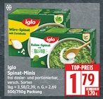 Würz-Spinat mit Zwiebeln von Iglo für 1,79 € bei EDEKA im Angebot Würz-Spinat mit Zwiebeln von Iglo im aktuellen EDEKA Prospekt