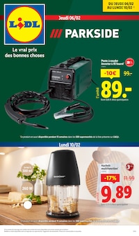 Prospectus Lidl de la semaine "Le vrai prix des bonnes choses" avec 1 pages, valide du 06/02/2025 au 10/02/2025 pour Cholet et alentours