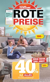 Aktueller Höffner Prospekt mit Couchtisch, "ROTE PREISE!", Seite 1