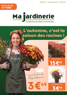 Catalogue de la semaine "L'automne, c'est la saison des racines !" avec 1 pages, valide du 12/10/2026 au 25/10/2026 pour Vesoul et alentours Prospectus de la semaine "L'automne, c'est la saison des racines !" avec 1 pages, valide du 12/10/2026 au 25/10/2026 pour Vesoul et alentours