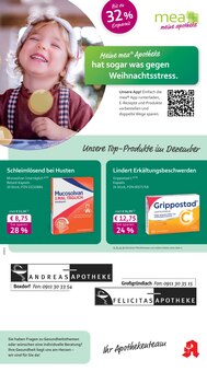 mea - meine apotheke Prospekt der Woche "Unsere Dezember-Angebote" Seite 1, 01.12.2025 bis 31.12.2025 für Nürnberg Aktueller mea - meine apotheke Prospekt "Unsere Dezember-Angebote" Seite 1 von 4 Seiten für Nürnberg