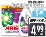 Waschmittel im Angebot bei EDEKA in Heidenheim Waschmittel Angebote von Ariel bei EDEKA Heidenheim für 4,99 €
