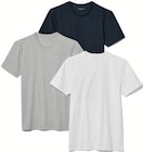 3 T-Shirts mit Rundhalsausschnitt von  im aktuellen Tchibo im Supermarkt Prospekt für 24,99 €