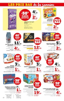 Promo Kinder dans le catalogue Hyper U du moment à la page 22