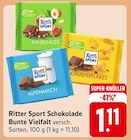 Schokolade Bunte Vielfalt Angebote von Ritter Sport bei EDEKA Albstadt für 1,11 €