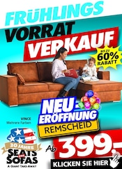 Aktueller Seats and Sofas Prospekt mit Polstermöbel, "VORRAT VORTEIL", Seite 1