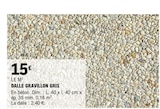 DALLE GRAVILLON GRIS en promo chez E.Leclerc DALLE GRAVILLON GRIS dans le catalogue E.Leclerc