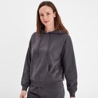 Sweat hoodie molleton à capuche gris foncé femme à 15,99 € dans le catalogue La Halle