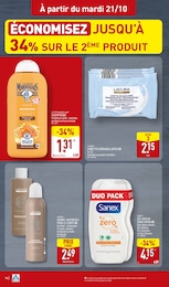 Prix et réduction Sanex dans le prospectus Aldi en cours Offre Sanex dans le catalogue Aldi du moment à la page 16