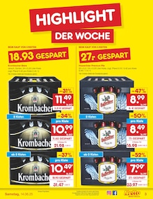 Bier im Netto Marken-Discount Prospekt "Aktuelle Angebote" mit 63 Seiten (Elmshorn)