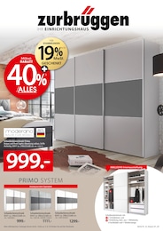 Kleiderschrank Angebot im aktuellen Zurbrüggen Prospekt auf Seite 1