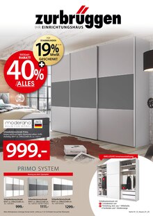 Kleiderschrank im Zurbrüggen Prospekt "Ihr Einrichtungshaus" mit 4 Seiten (Paderborn)