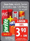 Coca-Cola, versch. Sorten Angebote von Coca-Cola bei EDEKA Frischemarkt Glinde für 3,90 €