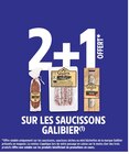 Promo 2+1 offert sur les saucissons GALIBIER à  dans le catalogue Intermarché Super à Brionne