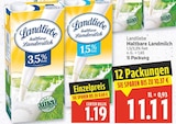 Haltbare Landmilch 3,5% Fett von Landliebe für 1,19 € bei E center im Angebot Haltbare Landmilch 3,5% Fett von Landliebe im aktuellen E center Prospekt