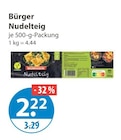 Nudelteig von Bürger im aktuellen V-Markt Prospekt für 2,22 €