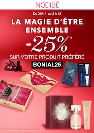 Prospectus Parfumeries & Beauté de Nocibé à Plan de Campagne: "LA MAGIE D'ÊTRE ENSEMBLE", 1 page, 20/11/2023 - 31/12/2023