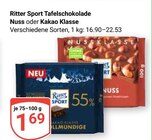 Nuss im Angebot bei GLOBUS in Neunkirchen Nuss Angebote von Ritter Sport bei GLOBUS Neunkirchen für 1,69 €