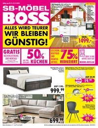 SB Möbel Boss Prospekt für Stendal mit 12 Seiten SB Möbel Boss Prospekt für Stendal: "ALLES WIRD TEURER - WIR BLEIBEN GÜNSTIG!", 12 Seiten, 09.12.2024 - 22.12.2024